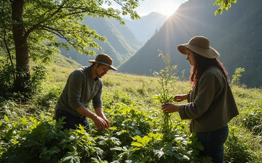 Image depicting sustainable harvesting of natural ingredients